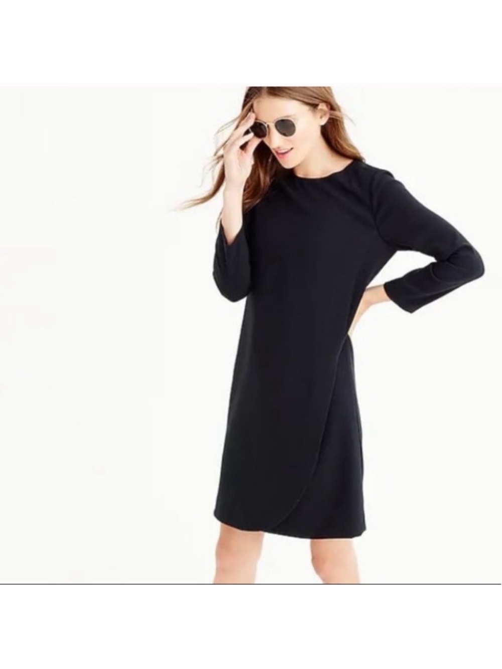J.Crew Long Sleeve Black Dress Size 10